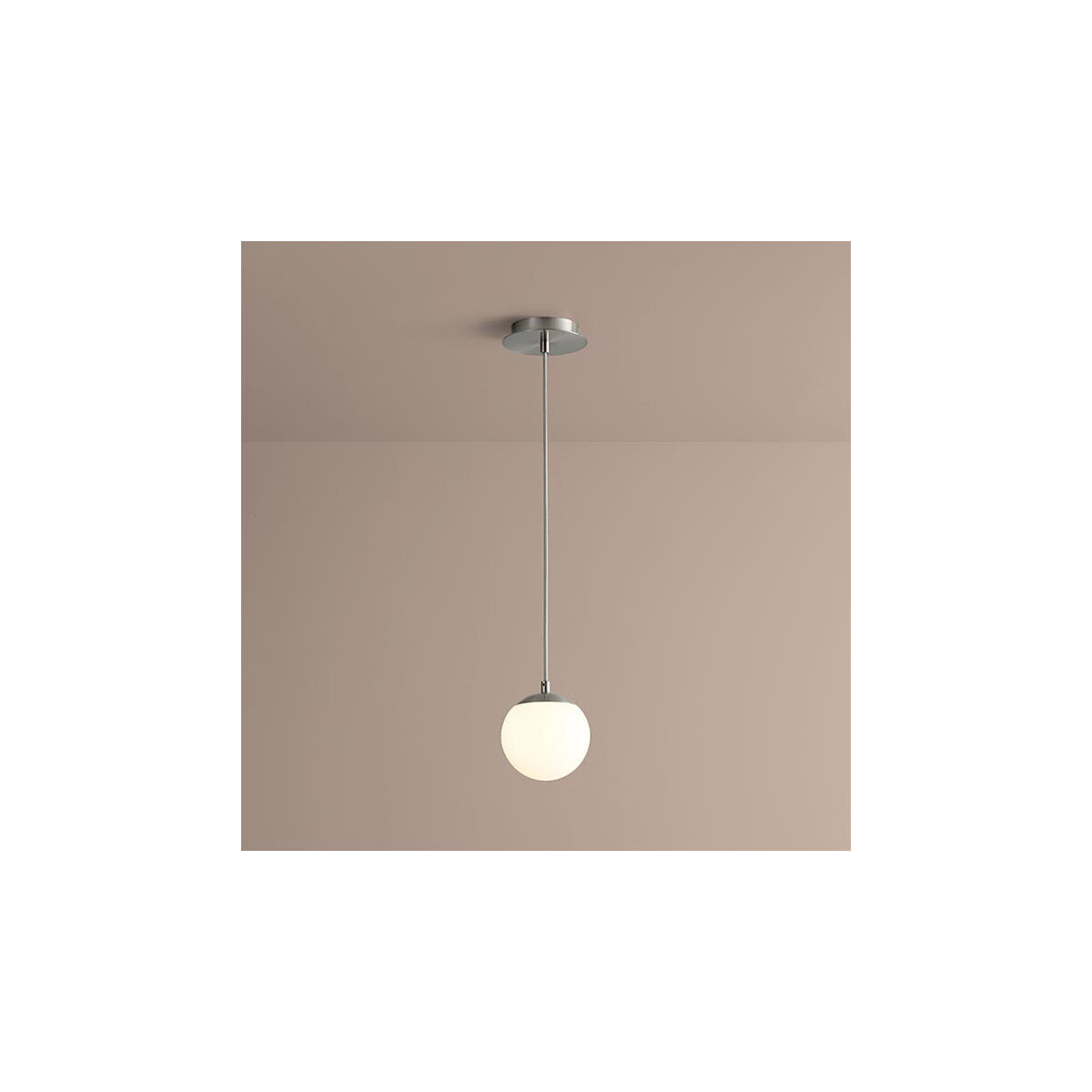 Luna LED 6 inch Satin Nickel Pendant Ceiling Light in 3000K