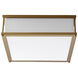 Modulo 2 Light 16 inch Aged Brass Flush Mount Ceiling Light