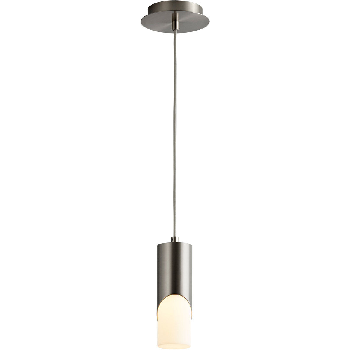 Ellipse LED 3 inch Satin Nickel Pendant Ceiling Light