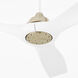 Avalon 52 inch Aged Brass with Studio White Blades Ceiling Fan