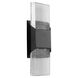 Esprit 2 Light 15 inch Black Outdoor Wall Sconce
