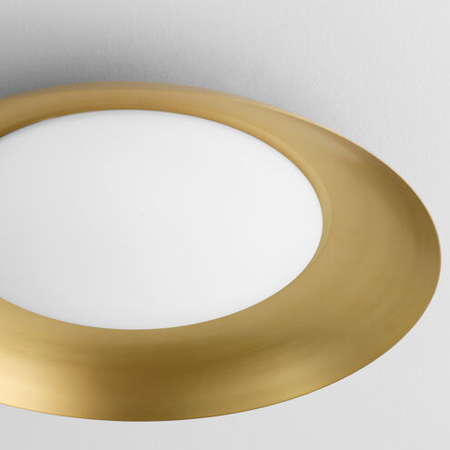 Bongo LED 19.75 inch Aged Brass Flush Mount Ceiling Light
