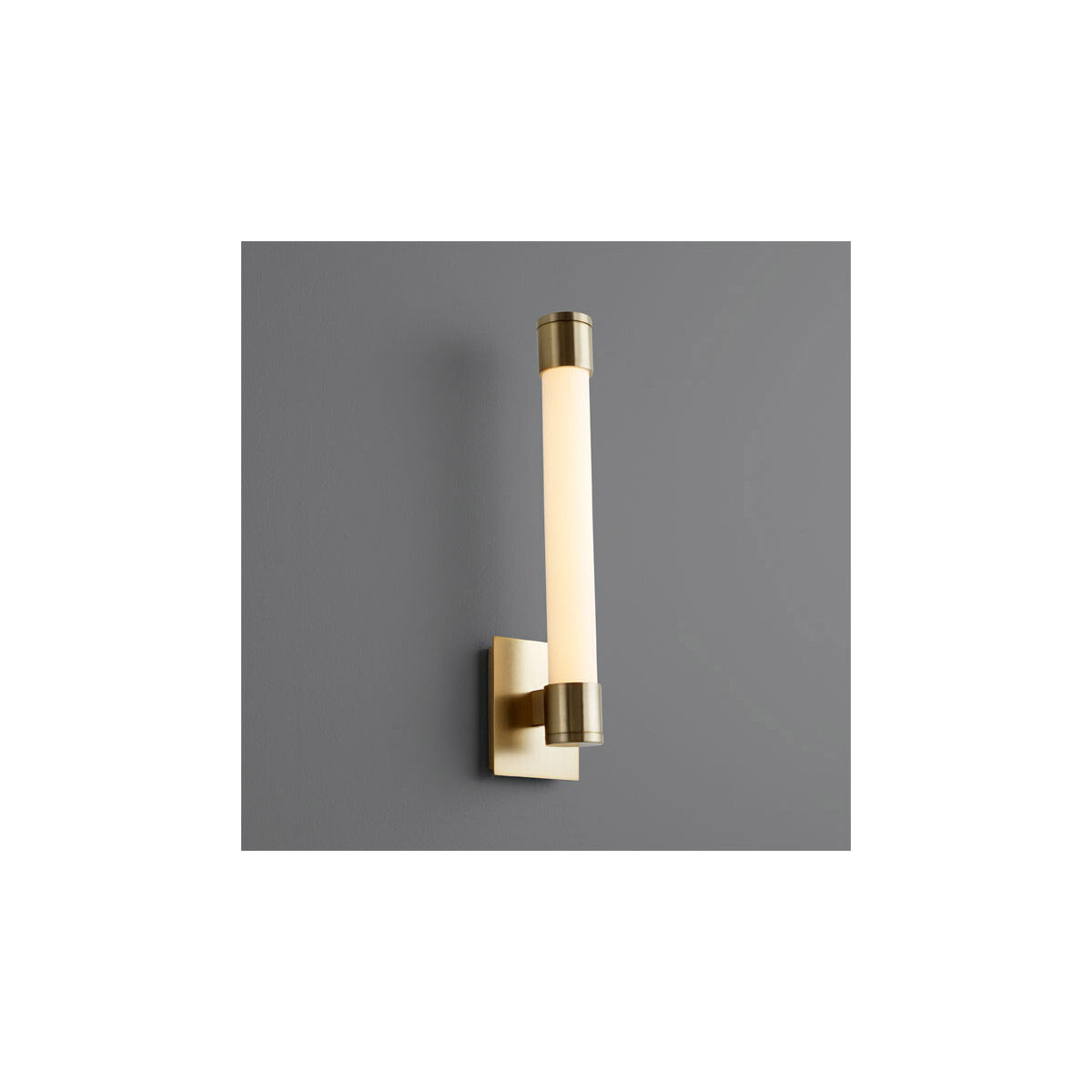 Zenith LED 4 inch Aged Brass Sconce Wall Light
