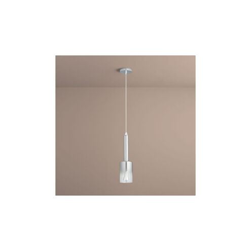 Spindle 1 Light 5 inch Smoke Ombre Pendant Ceiling Light