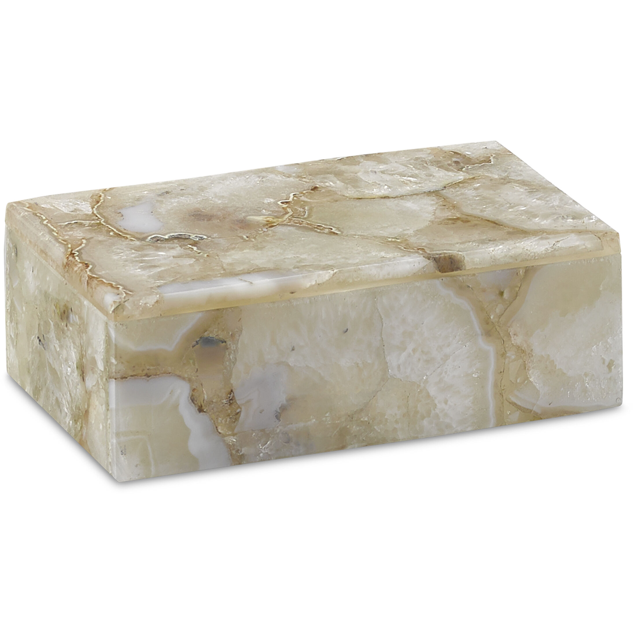 Benoit 4.5 inch Natural Agate Box, Small