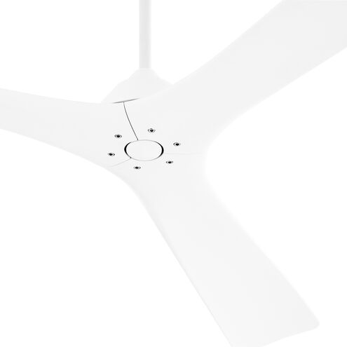 Mecca 64 inch White with Studio White Blades Ceiling Fan