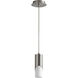 Ellipse LED 3 inch Satin Nickel Pendant Ceiling Light