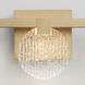 Axiom 5 Light 38 inch Aged Brass Vanity Light Wall Light