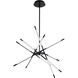 Palillos LED 33.47 inch Black Pendant Ceiling Light