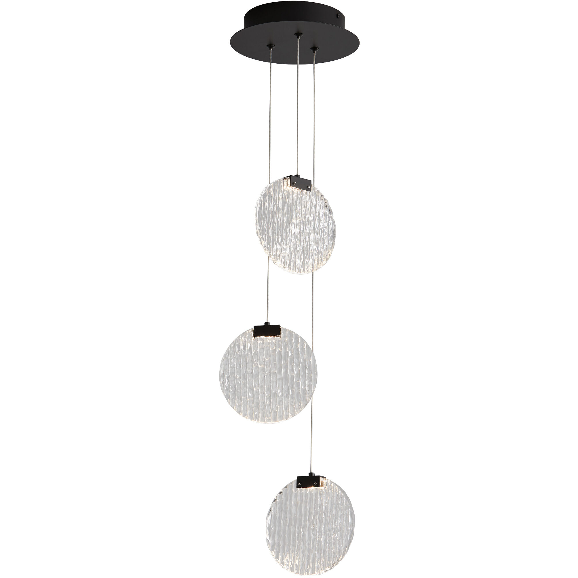 Axiom 3 Light 10 inch Black Pendant Ceiling Light