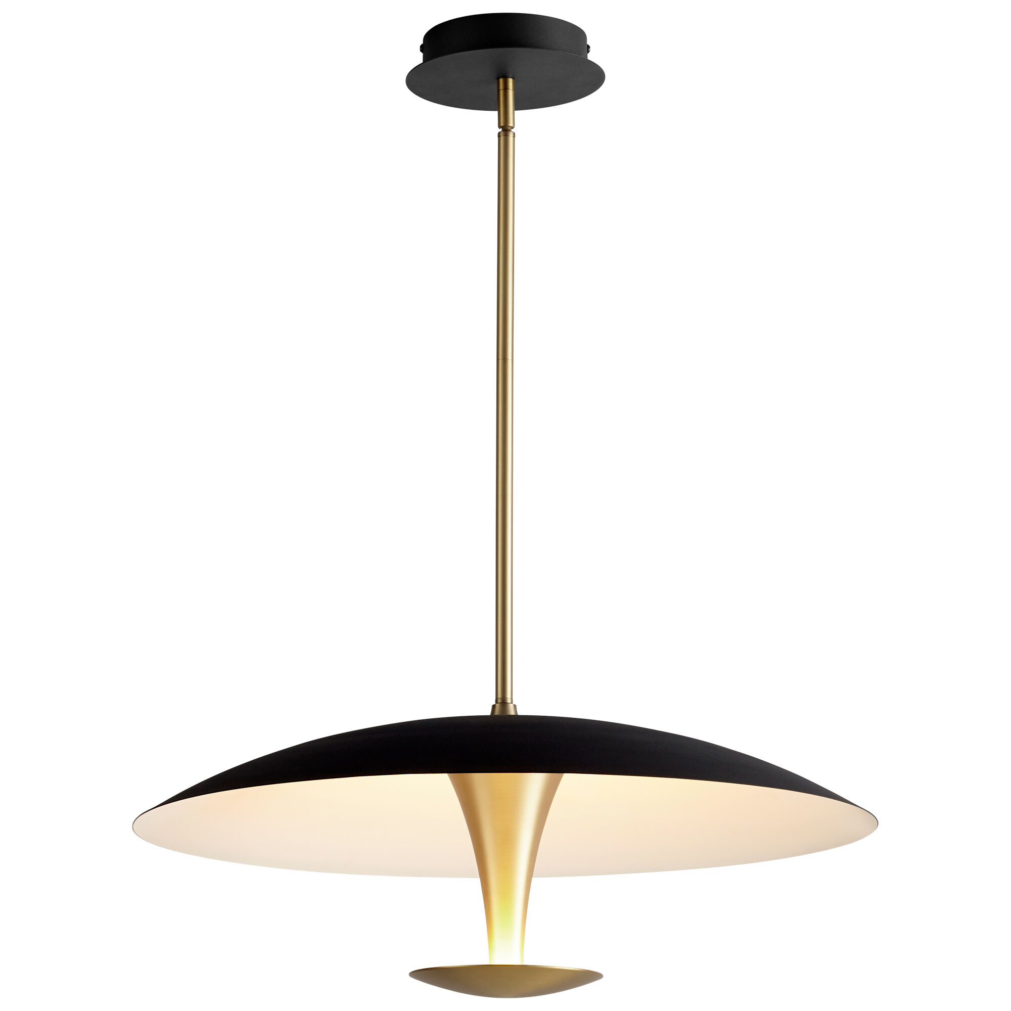 Spacely 1 Light 26 inch Black/Aged Brass Pendant Ceiling Light