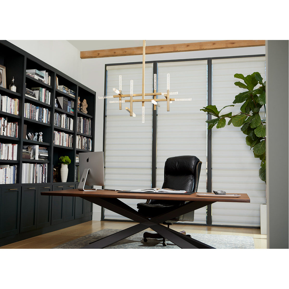 Atlantis LED 18 inch Aged Brass Pendant Ceiling Light