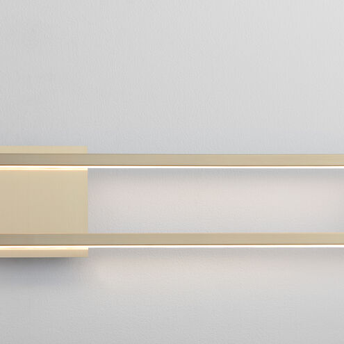 Xanni LED 36 inch Aged Brass Vanity Light Wall Light