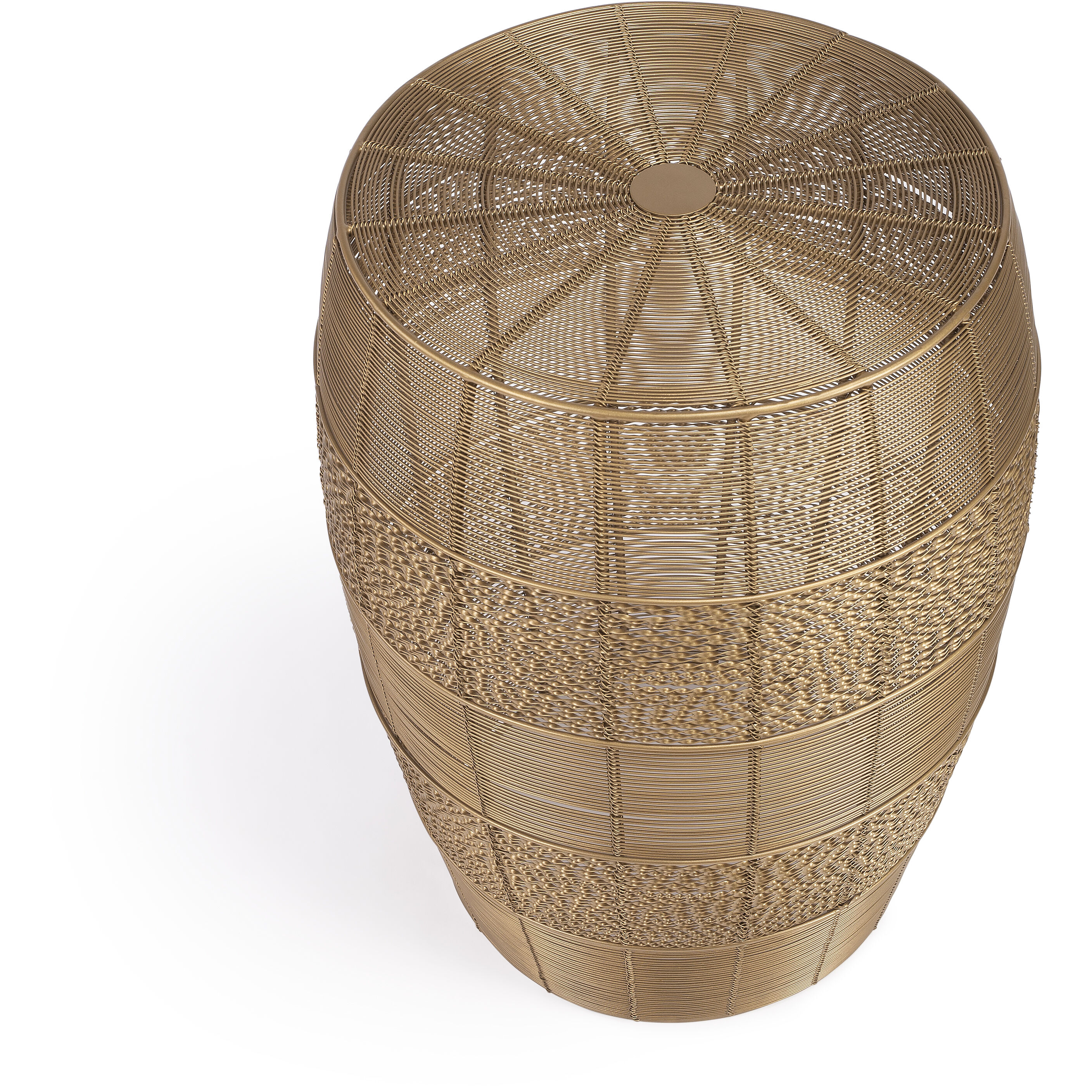 Bellarose Gold Metal End or Side Table