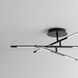 Palillos LED 33 inch Black Flush Mount Ceiling Light