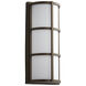 Leda 1 Light 17 inch Oiled Bronze Outdoor Wall Light