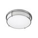 iO 2 Light 17 inch Satin Nickel Flush Mount Ceiling Light