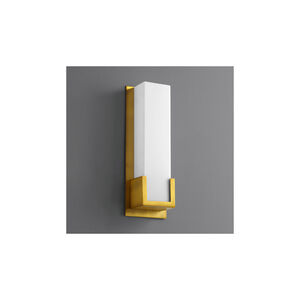 Orion 1 Light 5 inch Aged Brass Sconce Wall Light