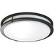 Oracle 2 Light 18 inch Old World Flush Mount Ceiling Light