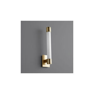 Zenith LED 4 inch Aged Brass Sconce Wall Light