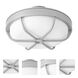 Enorme 1 Light Classic Nickel Fan Light Kit