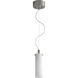 Lotus 1 Light 3.25 inch Satin Nickel Pendant Ceiling Light