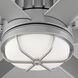 Enorme 78 inch Classic Nickel with Satin Nickel Blades Outdoor Ceiling Fan