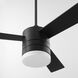 Allegro 52 inch Black with Matte Black/Walnut Blades Ceiling Fan