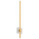Zora 1 Light 32 inch White/Industrial Brass Sconce Wall Light