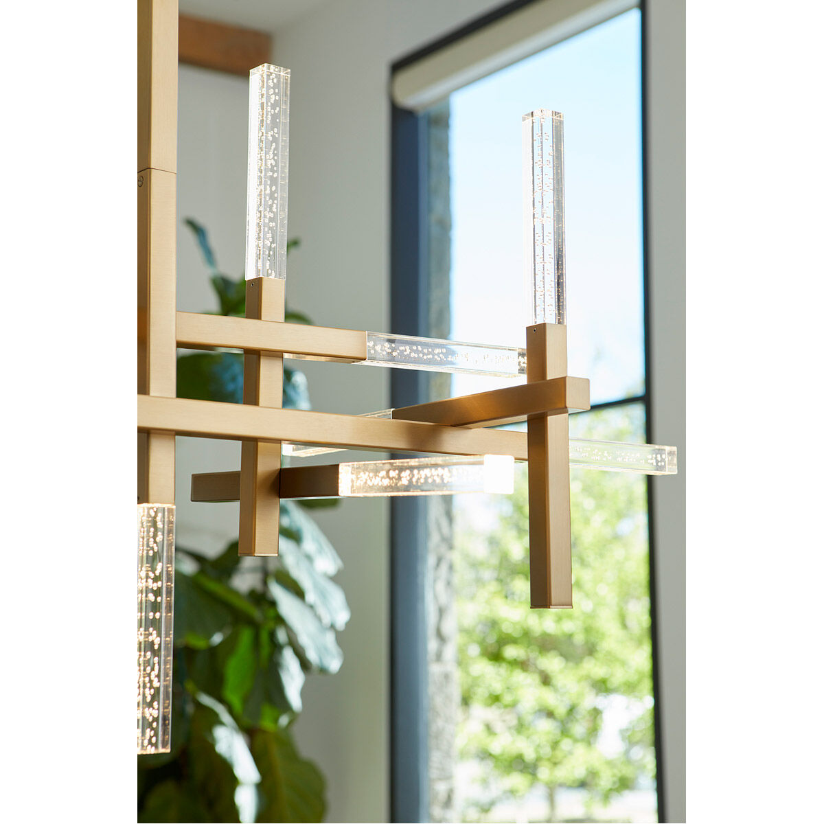 Atlantis LED 18 inch Aged Brass Pendant Ceiling Light