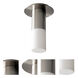 Pilar LED 6 inch Satin Nickel Flush Mount Ceiling Light