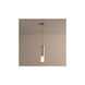 Opus 1 Light 4 inch Aged Brass Pendant Ceiling Light