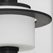 Janus 18 inch Black Outdoor Wall Lantern