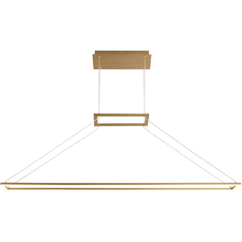 Xanni LED 6 inch Aged Brass Pendant Ceiling Light