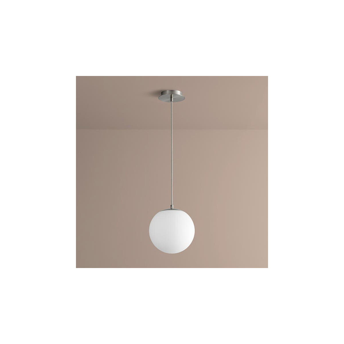 Luna LED 10 inch Satin Nickel Pendant Ceiling Light in 3000K