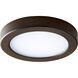 Elite LED 7 inch Oiled Bronze Flush Mount Ceiling Light