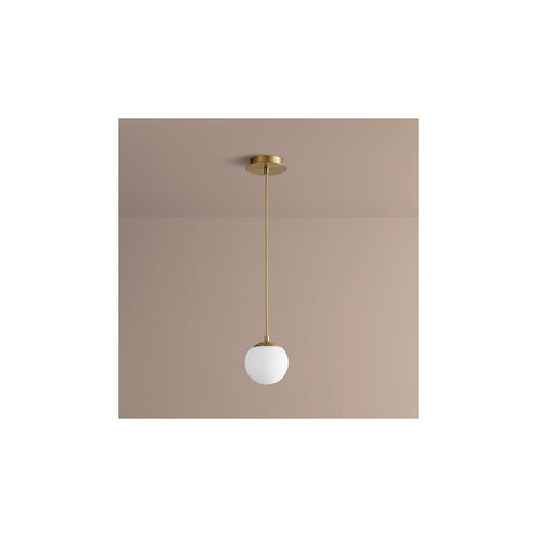 Luna LED 6 inch Aged Brass Pendant Ceiling Light in 3000K
