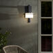 Janus 18 inch Black Outdoor Wall Lantern