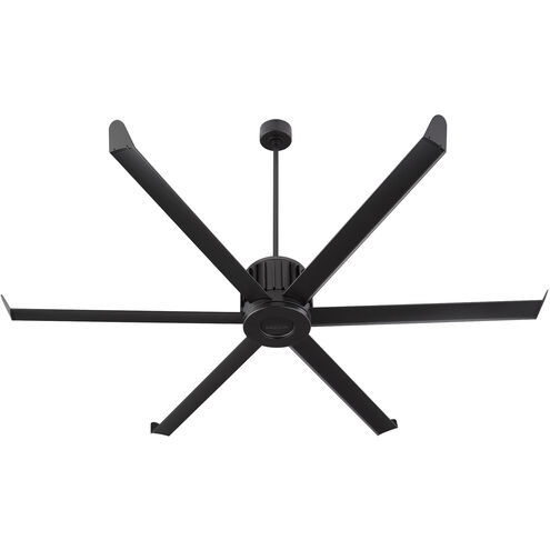 Enorme 78 inch Black with Matte Black Blades Outdoor Ceiling Fan