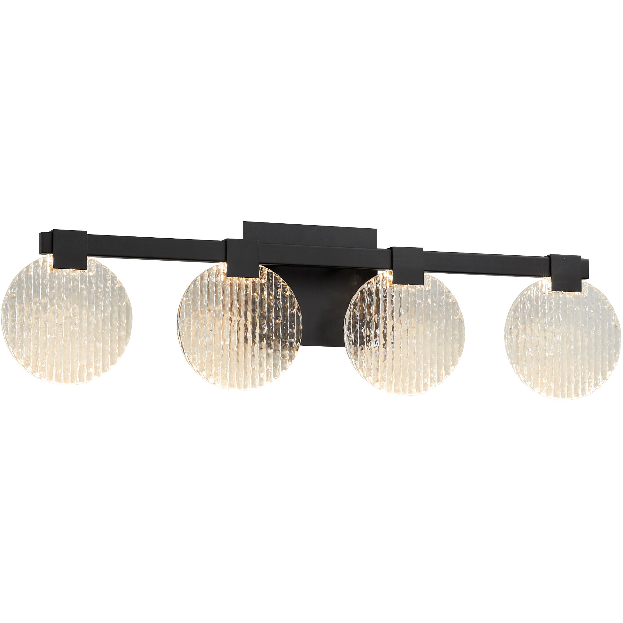 Axiom 4 Light 30 inch Black Vanity Light Wall Light