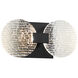 Axiom 2 Light 13 inch Black Wall Sconce Wall Light