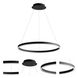 Circulo LED 23.5 inch Black Pendant Ceiling Light