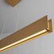 Brio 1 Light 2 inch Powdered Gold Pendant Ceiling Light