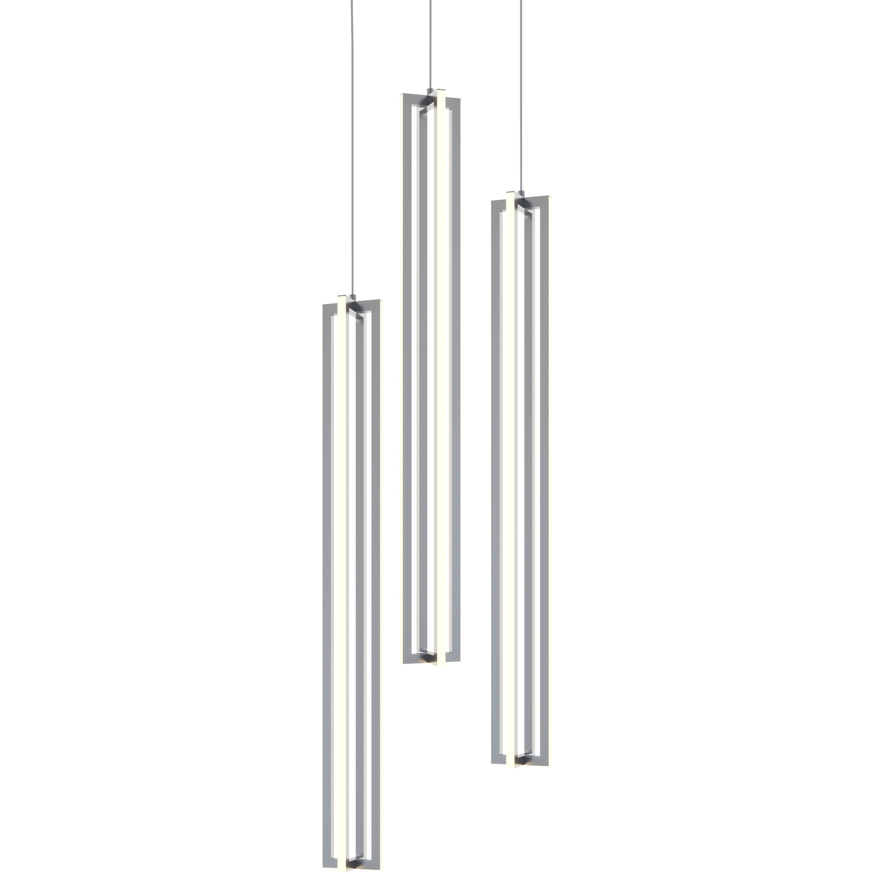 Cass LED 18 inch Satin Nickel Pendant Ceiling Light