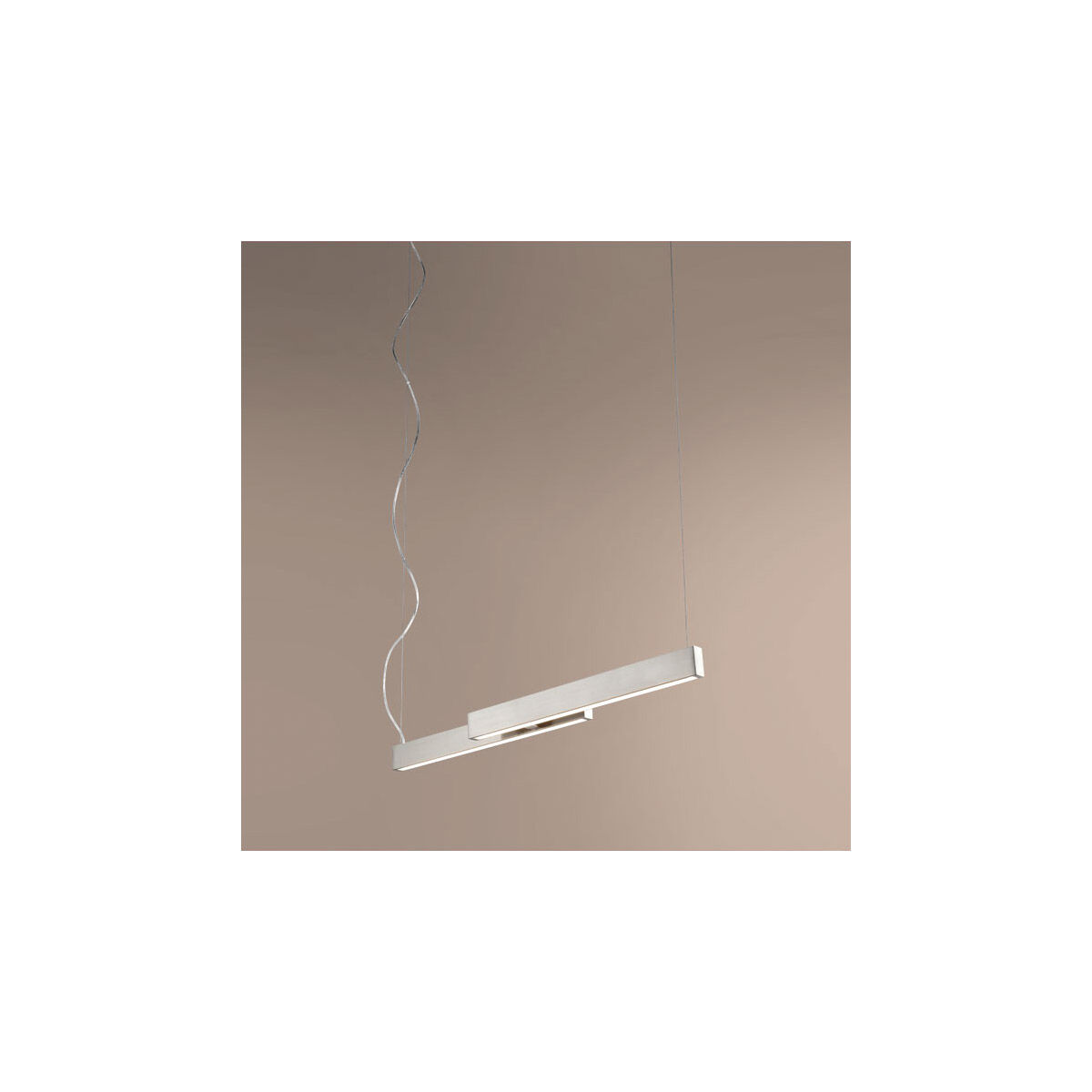 Klone 2 Light 2.5 inch Satin Nickel Pendant Ceiling Light