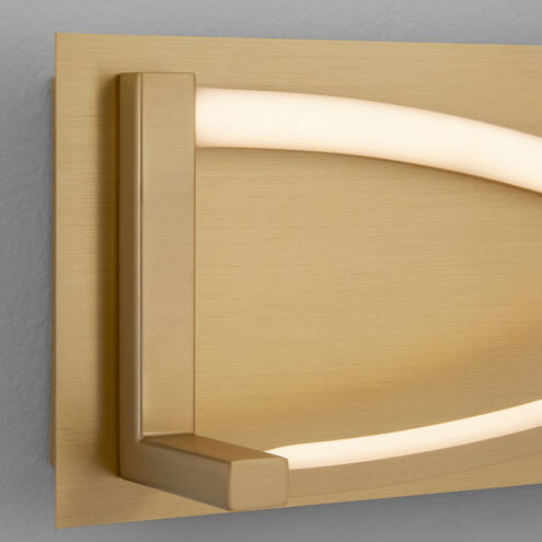 Hyperion 2 Light 22 inch Aged Brass Vanity Light Wall Light