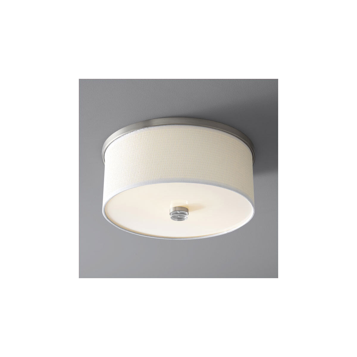 Echo 2 Light 15 inch Satin Nickel Flush Mount Ceiling Light
