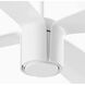 Samaran 60 inch White with Studio White Blades Ceiling Fan