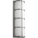 Leda 2 Light 21.75 inch Satin Nickel Outdoor Wall Sconce