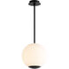 Terra LED 12 inch Black Pendant Ceiling Light